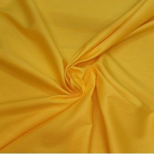 Tecido Tricoline Silky Lisa cor - 1450 (Amarelo Ouro)